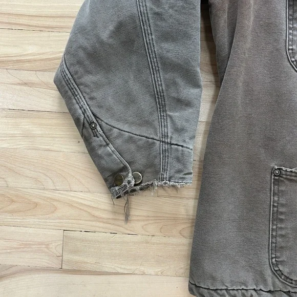 Vintage Carhartt C02CHT Duck Blanket-Lined Chore Coat USA Made XL Brown - Picture 7 of 9